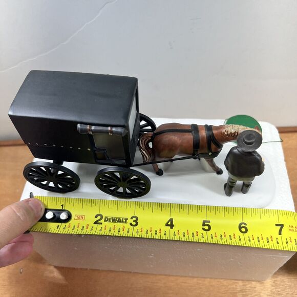 Heritage Village Dept 56 Amish Buggy #5949-8 NEEDS FIXED Carriage Glued See Pics - Picture 10 of 16